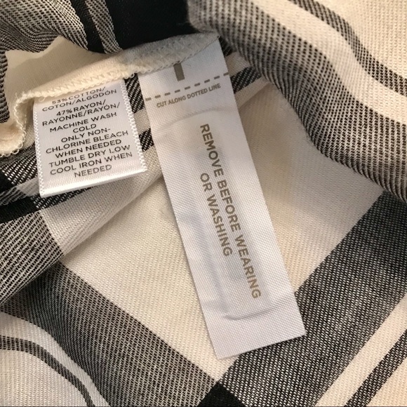 LOFT plaid button down NWT - Picture 4 of 6